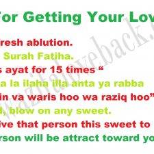 Wazifa For Getting Your Love Back