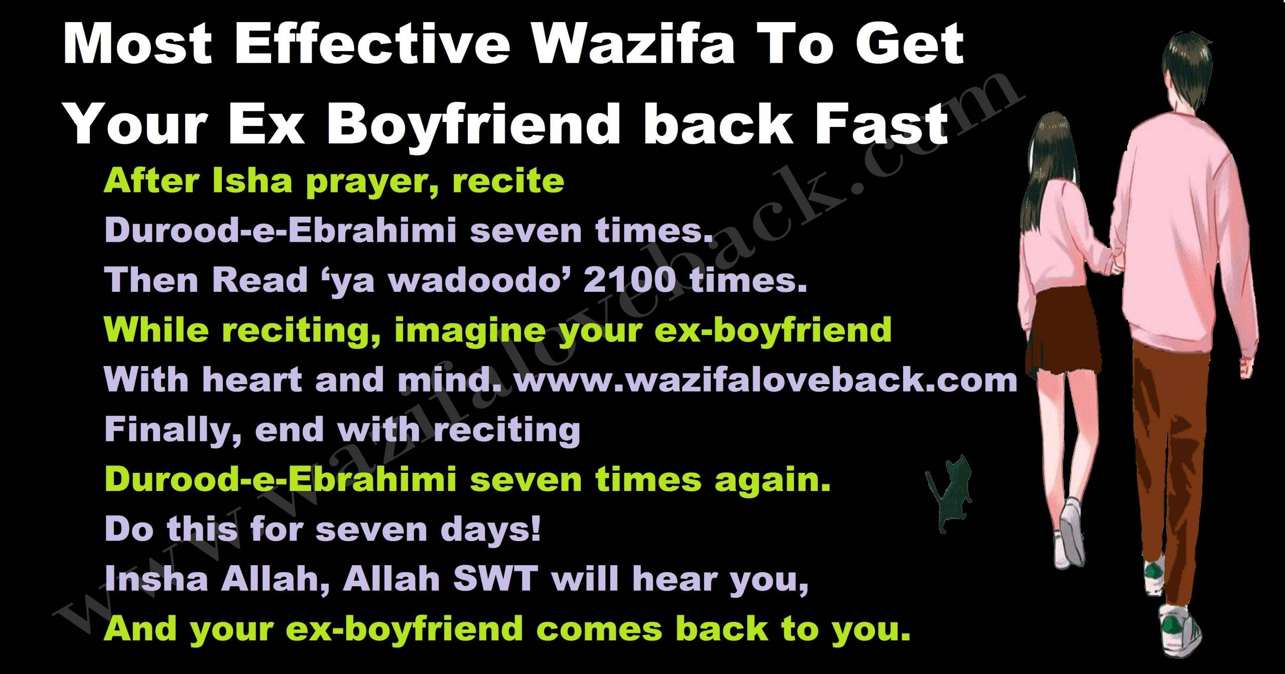 Most Effective Wazifa To Get Your Ex Boyfriend back Fast