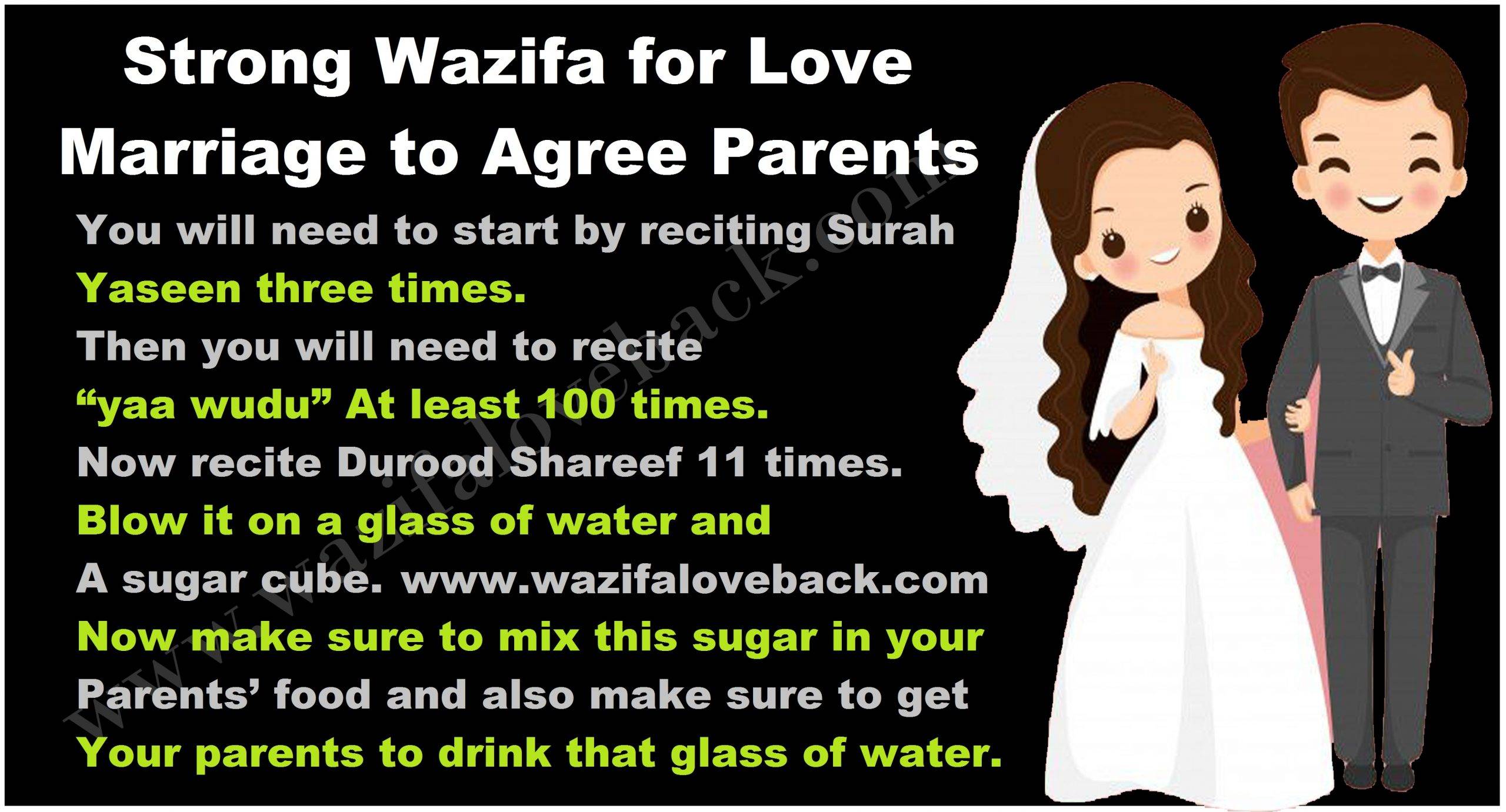 Wazifa for Love Marriage to Agree Parents